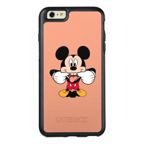 Modern Mickey  Sticking Out Tongue OtterBox iPhone 66s Plus Case