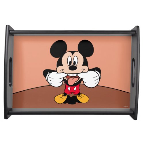 Modern Mickey  Sticking Out Tongue Serving Tray