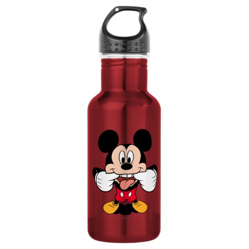 Modern Mickey  Sticking Out Tongue Stainless Steel Water Bottle