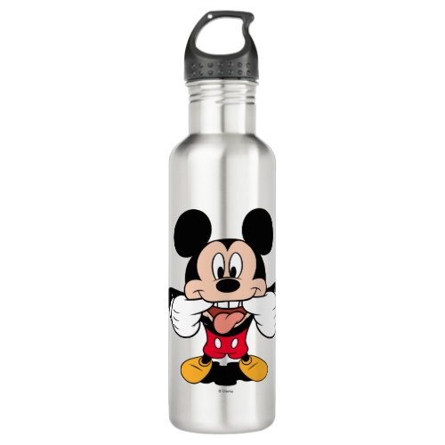 Modern Mickey  Sticking Out Tongue Stainless Steel Water Bottle