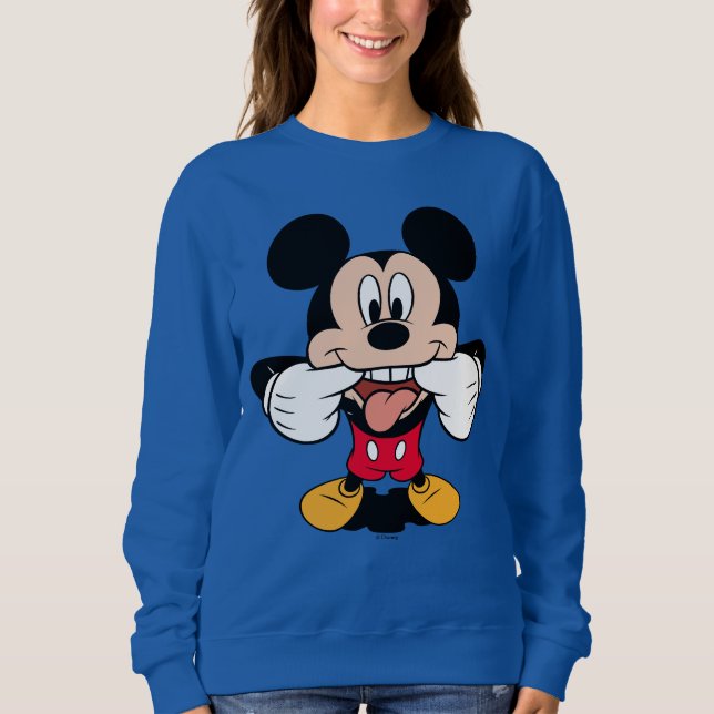 Modern Mickey | Sticking Out Tongue Sweatshirt (Front)
