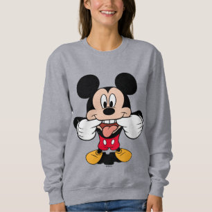 Modern Mickey   Sticking Out Tongue Sweatshirt