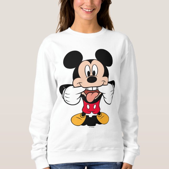 Modern Mickey | Sticking Out Tongue Sweatshirt (Front)