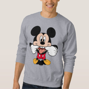 Modern Mickey   Sticking Out Tongue Sweatshirt