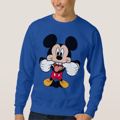 Modern Mickey  Sticking Out Tongue Sweatshirt