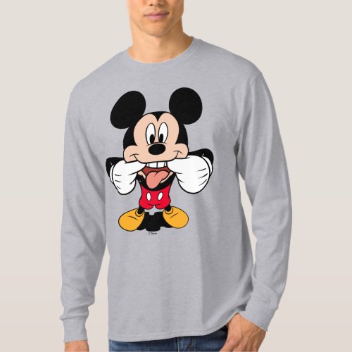 Modern Mickey  Sticking Out Tongue T_Shirt