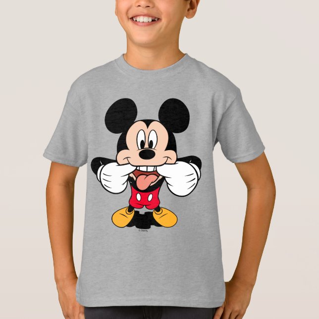 Modern Mickey | Sticking Out Tongue T-Shirt (Front)