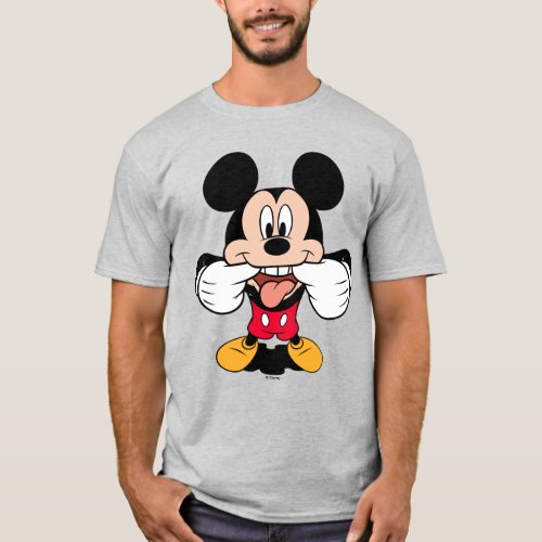 Modern Mickey  Sticking Out Tongue T_Shirt