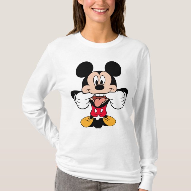 Modern Mickey | Sticking Out Tongue T-Shirt (Front)
