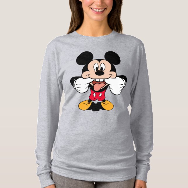 Modern Mickey | Sticking Out Tongue T-Shirt (Front)