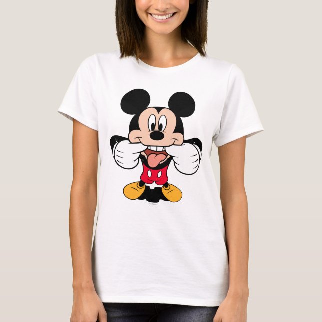Modern Mickey | Sticking Out Tongue T-Shirt (Front)