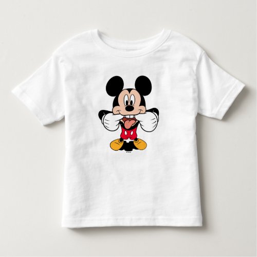Modern Mickey  Sticking Out Tongue Toddler T_shirt