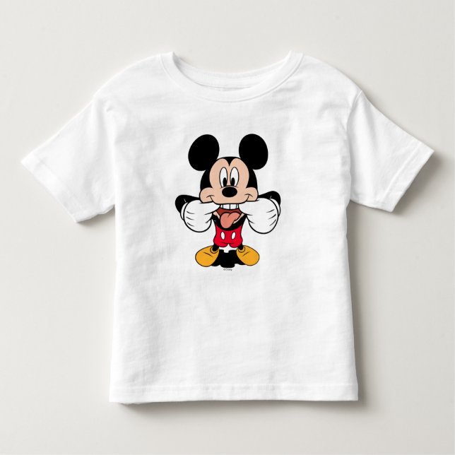 Modern Mickey | Sticking Out Tongue Toddler T-shirt (Front)