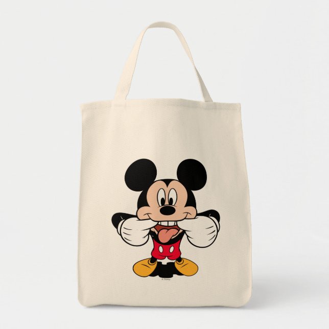 Modern Mickey | Sticking Out Tongue Tote Bag (Front)