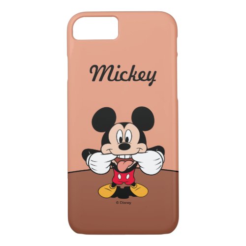 Modern Mickey  Sticking Out Tongue  Your Name iPhone 87 Case
