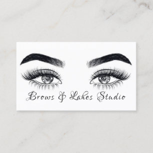 Modern Microblading , Eyebrows, Permanent Makeup Business Card