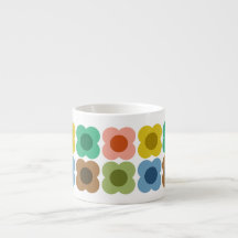 Modern Mid-Century Floral - Colorful Retro Flower