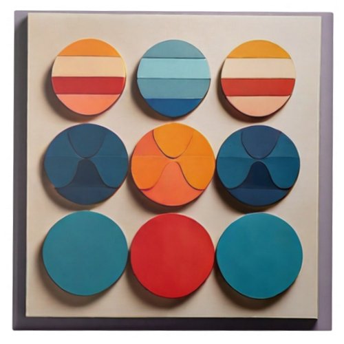 Modern Mid Century Geometric Ceramic Tile