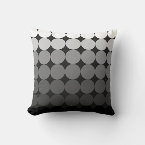 Modern Mid_Century mod pop gradient pillow black