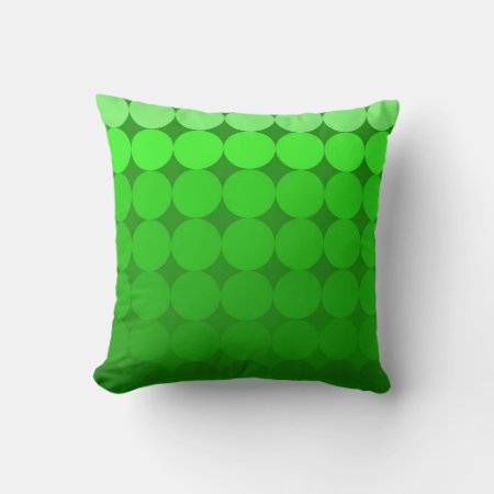 Modern Mid-century Mod Pop Gradient Pillow In Gree