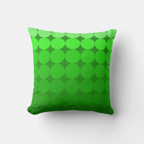 Modern Mid_Century mod pop gradient pillow in gree