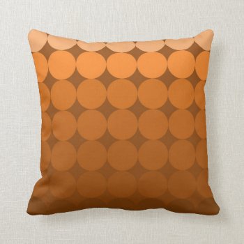 Modern Mid-century Mod Pop Gradient Pillow Orange by dbvisualarts at Zazzle