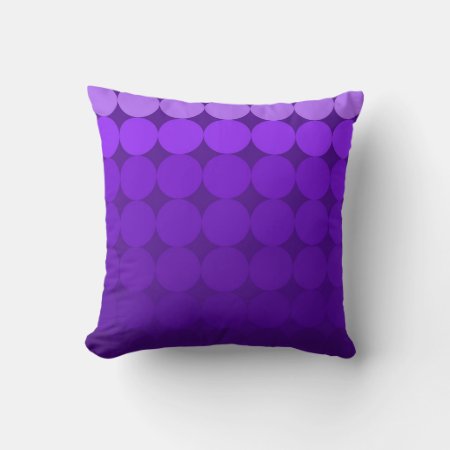 Modern Mid-century Mod Pop Gradient Pillow Purple