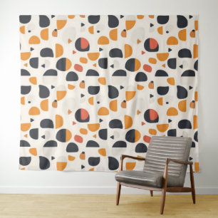 Modern Mid-Century Pattern Tapestry