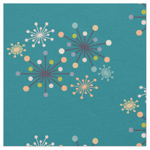 Modern Mid Century Starburst Fabric