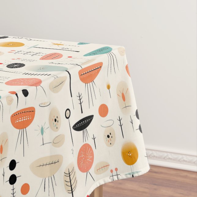 Modern Mid Century  Tablecloth (In Situ)