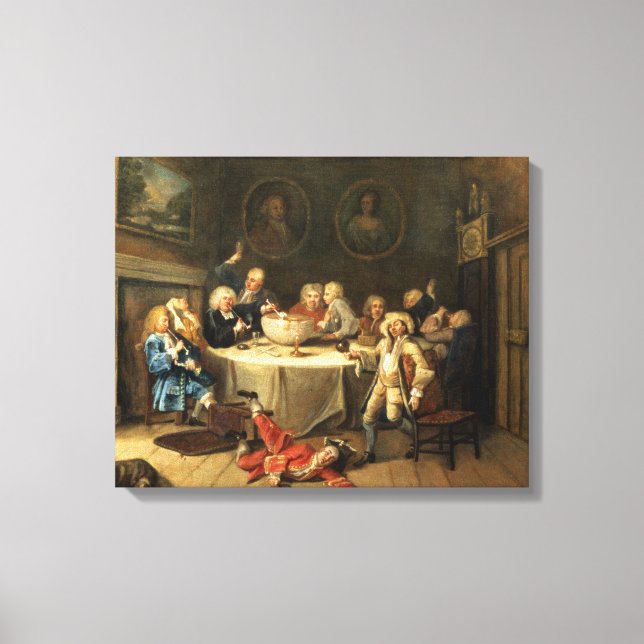 Modern Midnight Conversation Canvas Print (Front)