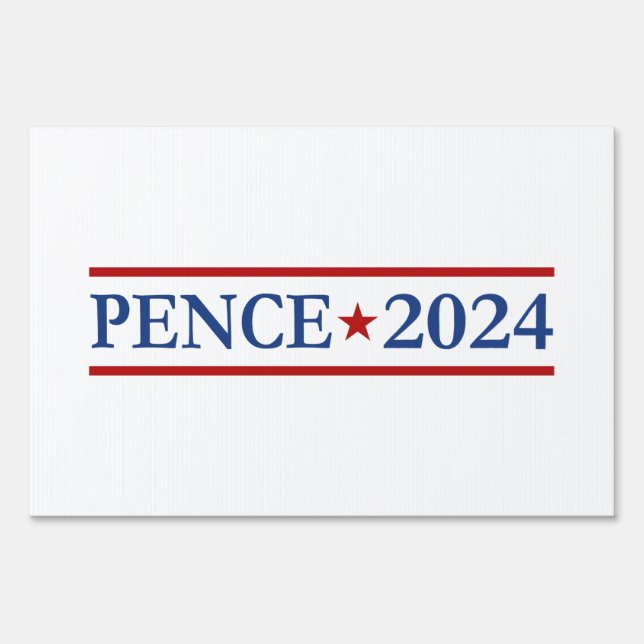 Modern Mike Pence 2024 US President Sign (Front)