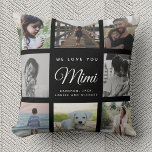 Modern Mimi Chic Mother's Day Family Photo Collage Throw Pillow<br><div class="desc">Snuggle up with love! This Modern Mimi Chic Mother’s Day Throw Pillow features a sweet family photo collage and custom text—perfect for gifting hugs and memories in a soft,  stylish way. 💕</div>