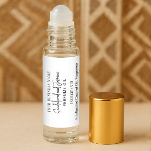 Modern Minimal 10ml Perfume Roller Bottle Labels