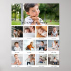 Modern Minimal | 1st Year 12 Photo Collage Month