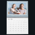 Modern Minimal 2026 Family Custom Photo Text Calendar<br><div class="desc">Create your own modern, minimal, and stylish 2026 photo calendar. Personalize it with 14 favorite family photos and custom text for a unique keepsake or Christmas gift.</div>