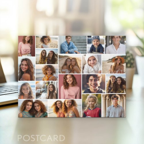 Modern Minimal - 20 Photo Collage Postcard