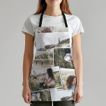 Modern minimal 5 photo elegant fleece blanket apron<br><div class="desc">Modern minimal multi photo collage apron design. With space for 5 photographs. Ideal gift available for mums,  dads,  grand,  grandad of any family members,  Christmas,  anniversary,  birthday,  mothers day and fathers day.</div>