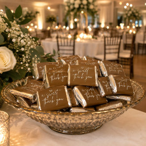 Modern Minimal A Sweet Chocolate Wedding Favor