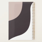 Modern Minimal Abstract Arch family Photo Stylish Planner (Back)