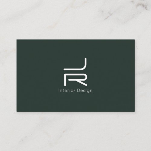 Modern minimal abstract initials logo business card