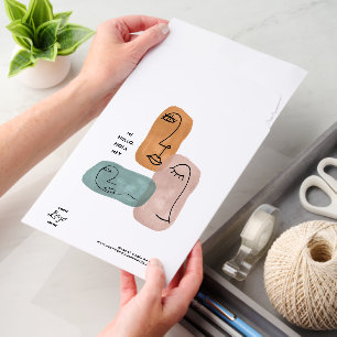 Modern Minimal Abstract Line Art Design Business Envelope Mailers