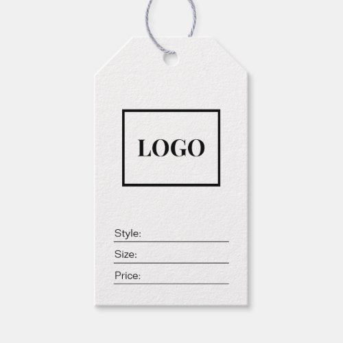 Modern Minimal Add Logo Fashion Clothing Hang Tag