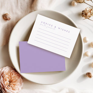 Modern Minimal Advice & Wishes Graduation Party Note Card