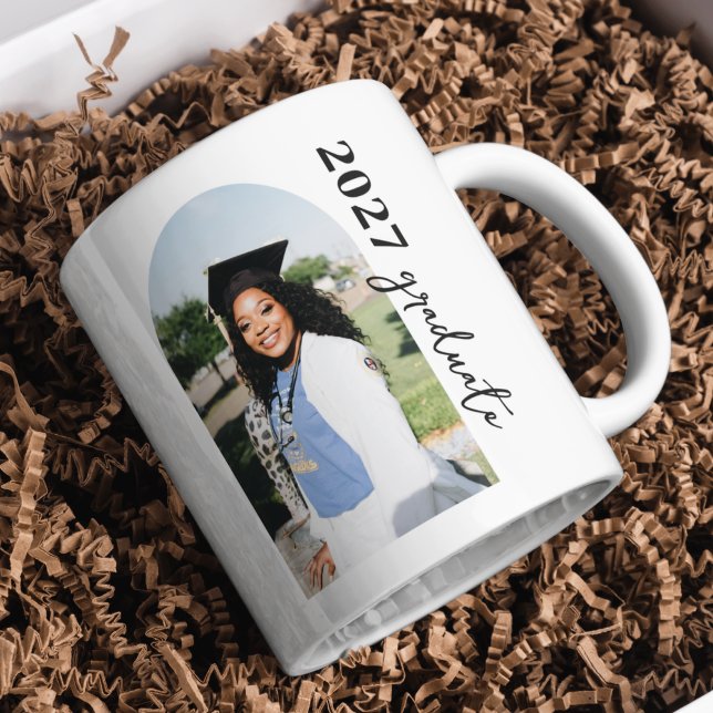 Modern Minimal Arch Photo Graduate Mug (Creator Uploaded)