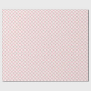 Modern Minimal Baby Pink Checkerboard Wrapping Paper