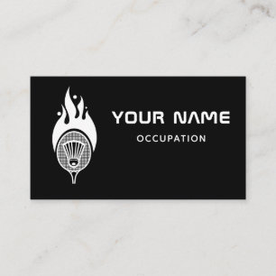 Modern Minimal Badminton Coach Team Player Sport Business Card