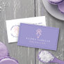 Modern & Minimal Bakery Piping Bag Logo Purple Business Card