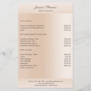 Modern Minimal Beige Skin Tone Flyer