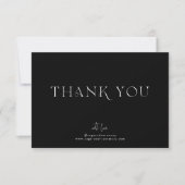 Modern Minimal | Black Business Thank You (Front)